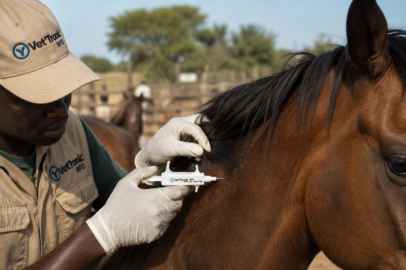 Identification électronique équine par microchip Vet'Tronic